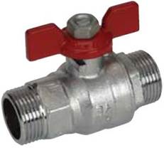 Кран шаровый нар/нар бабочка Turia ARCO