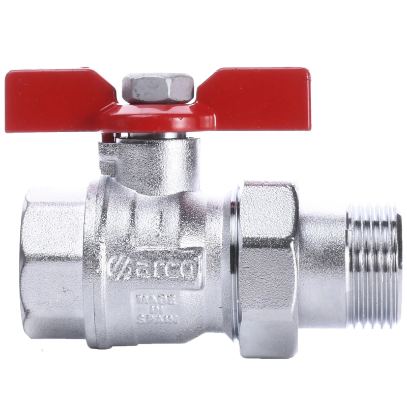 Кран шаровый вн/нар с американкой бабочка Turia ARCO