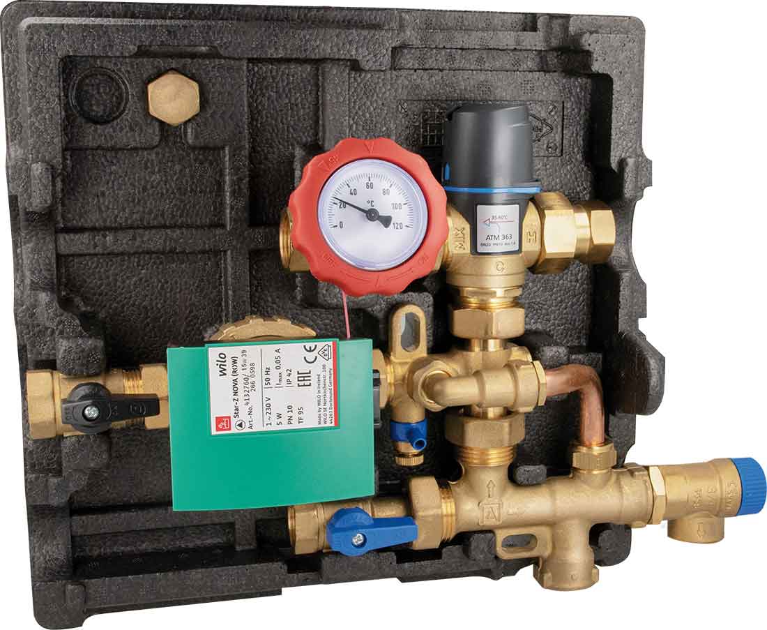 Группа быстрого монтажа для гор. воды WZS